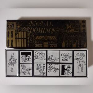 Sensual Dominoes Set in Black and White